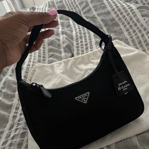 Black Prada re Edition bag